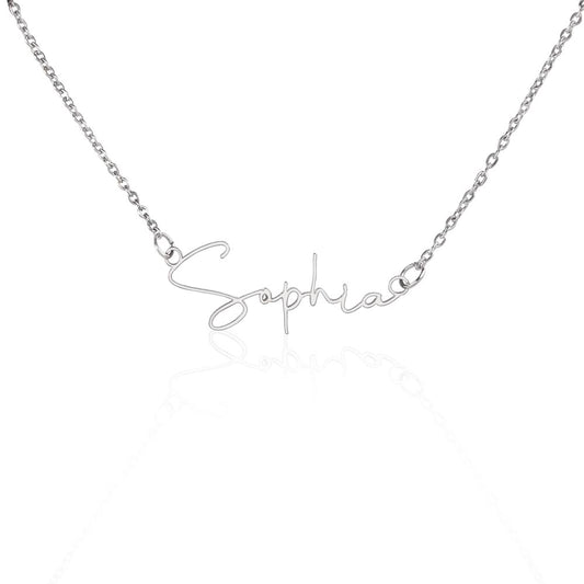 Forever Precious Signature Name Necklace