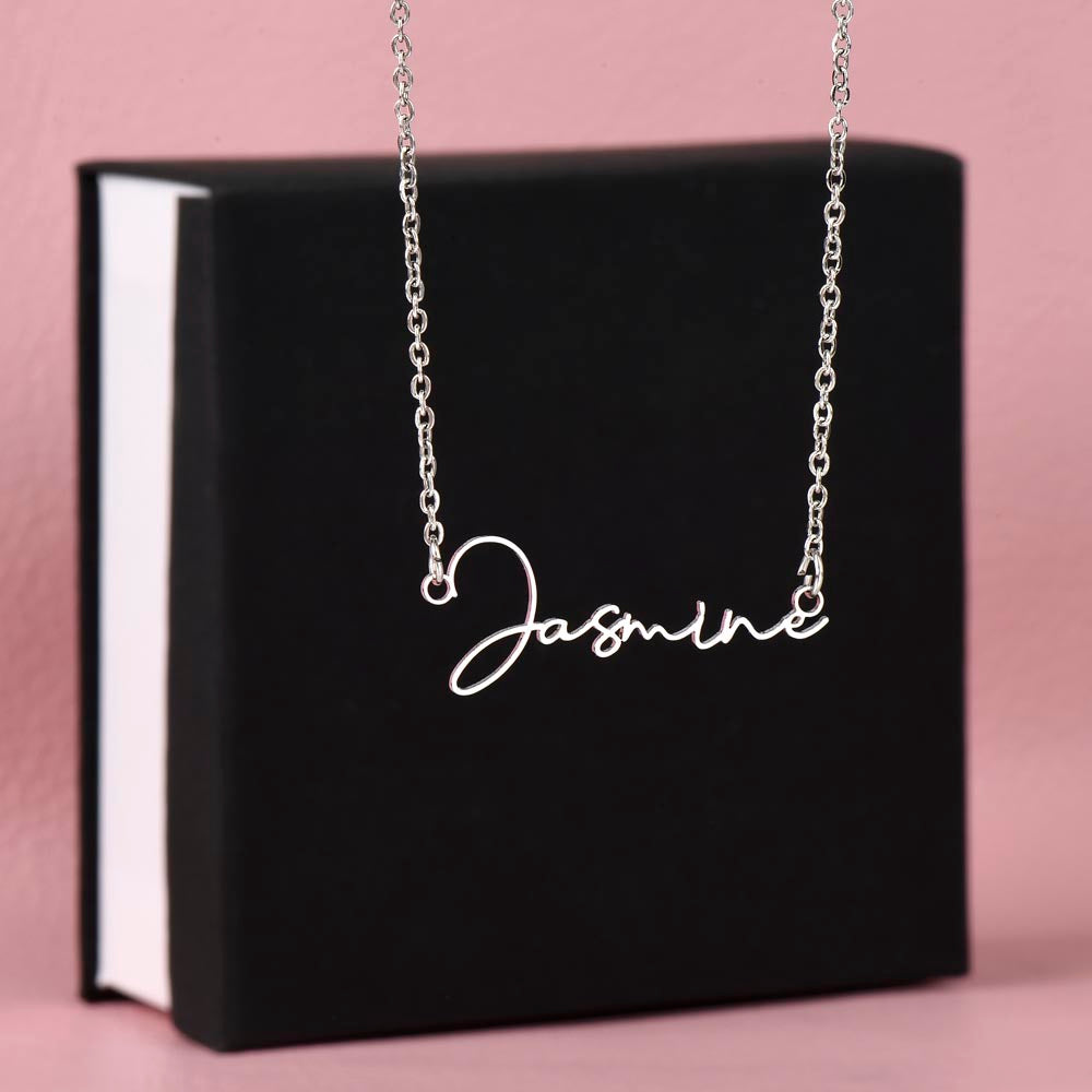 Forever Precious Signature Name Necklace