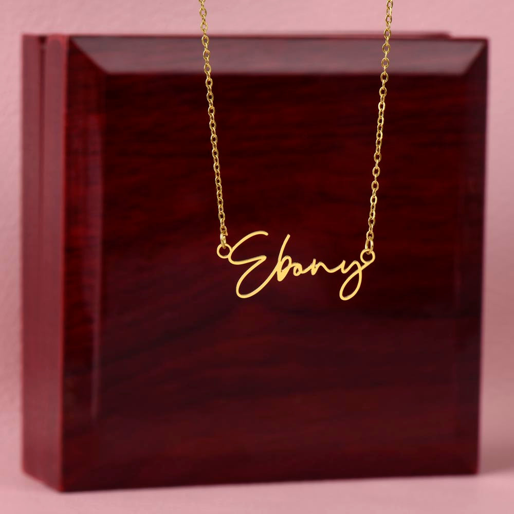 Forever Precious Signature Name Necklace